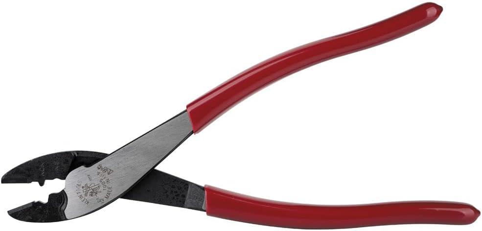 imageKlein Tools 1005 Cutting  Crimping Tool Made in USA Cutter  Crimper for 1022 AWG Terminals and Connectors Terminal Crimper for Insulated and NonInsulated TerminalsCrimperCutter