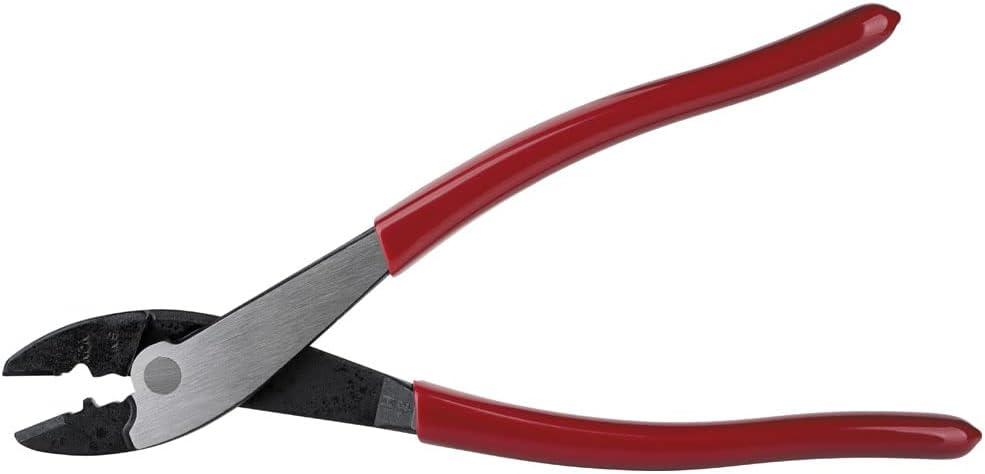 imageKlein Tools 1005 Cutting  Crimping Tool Made in USA Cutter  Crimper for 1022 AWG Terminals and Connectors Terminal Crimper for Insulated and NonInsulated TerminalsCrimperCutter