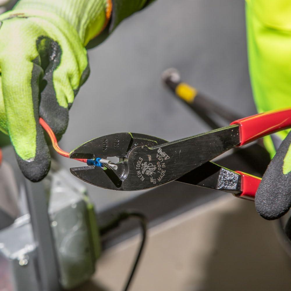 imageKlein Tools 1005 Cutting  Crimping Tool Made in USA Cutter  Crimper for 1022 AWG Terminals and Connectors Terminal Crimper for Insulated and NonInsulated TerminalsCrimperCutter