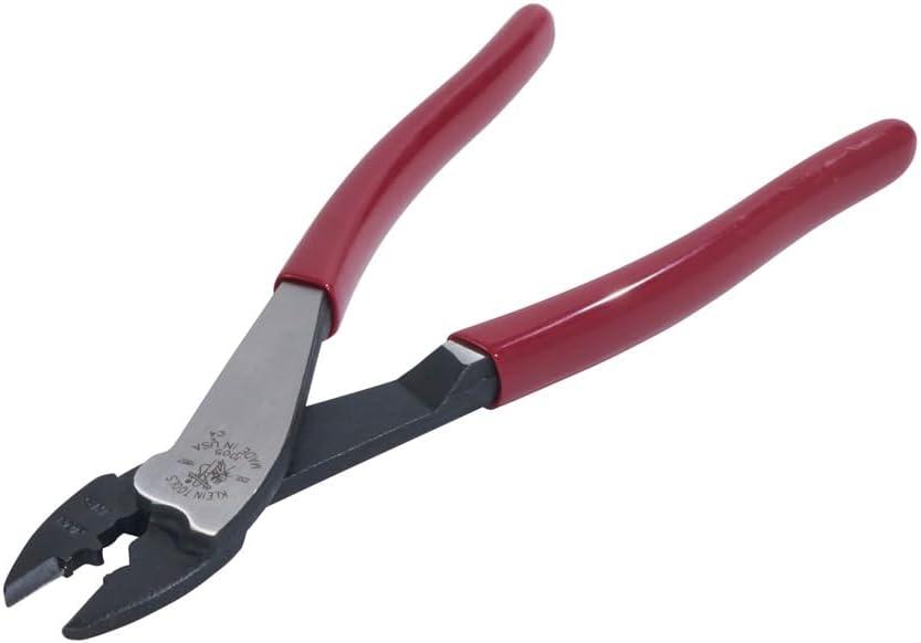 imageKlein Tools 1005 Cutting  Crimping Tool Made in USA Cutter  Crimper for 1022 AWG Terminals and Connectors Terminal Crimper for Insulated and NonInsulated TerminalsCrimperCutter