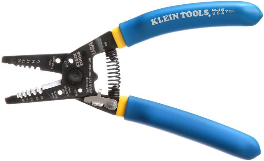 imageKlein Tools 11055EP Wire Cutter and Stripper Made in USA Stranded and Solid Wire Cutter Cuts CopperWire Stripper
