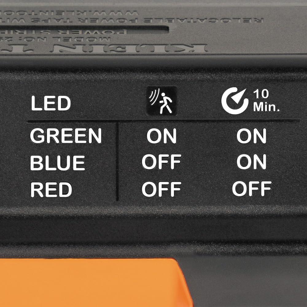 imageKlein Tools 29601 Magnetic Power Strip with Surge Protector Extension Cord 4 Outlets 3 USB Ports 5Foot Cord Power Supply Box with Light PowerBox 1 Heavy DutyPower Strip