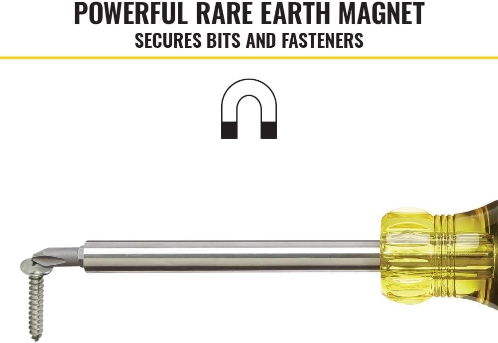 imageKlein Tools 32307 Multibit Tamperproof Screwdriver 27in1 Tool with Torx Hex Torq and Spanner Bits with 14Inch Nut DriverScrewdriver