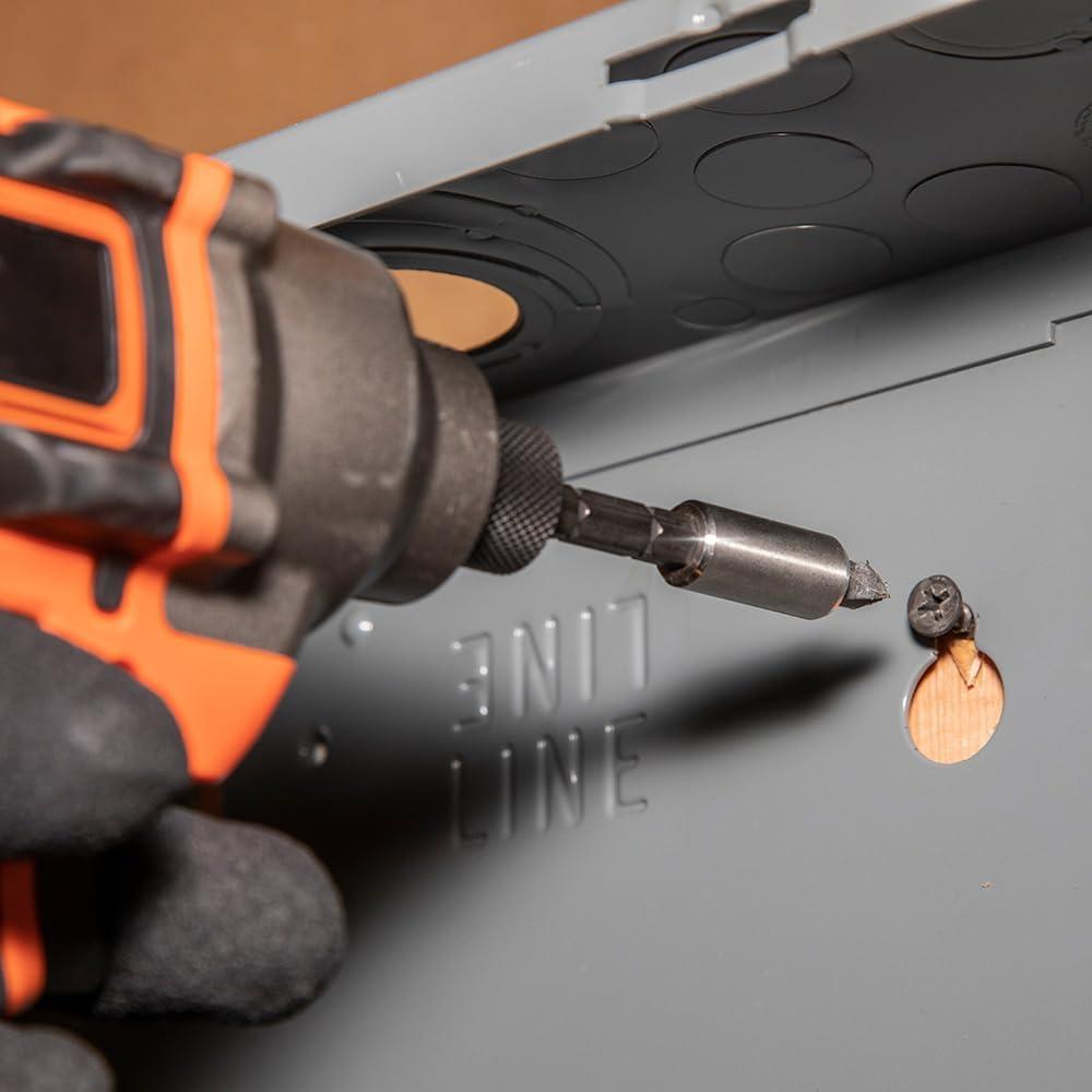 imageKlein Tools 32308 Multibit Stubby Screwdriver Impact Rated 8in1 Adjustable Magnetic Tool with Phillips Slotted Square and Nut DriverScrewdriver