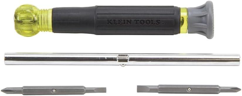 imageKlein Tools 32500MAG Magnetic MultiBit Screwdriver  Nut Driver 11in1 Multi Tool with 8 Bits 3 Nut Driver Sizes Cushion Grip Handle3Piece Kit