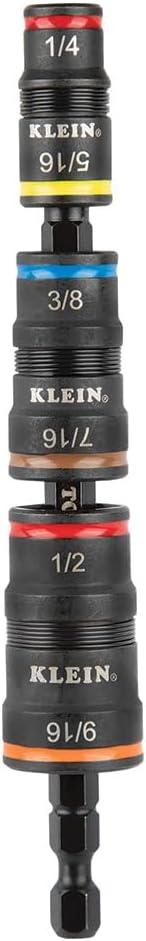 imageKlein Tools 32527 MultiBit Screwdriver  Nut Driver 11in1 with Phillips Slotted Square and Schrader Bits and Nut DriversKit  DRIVEBIT 32933