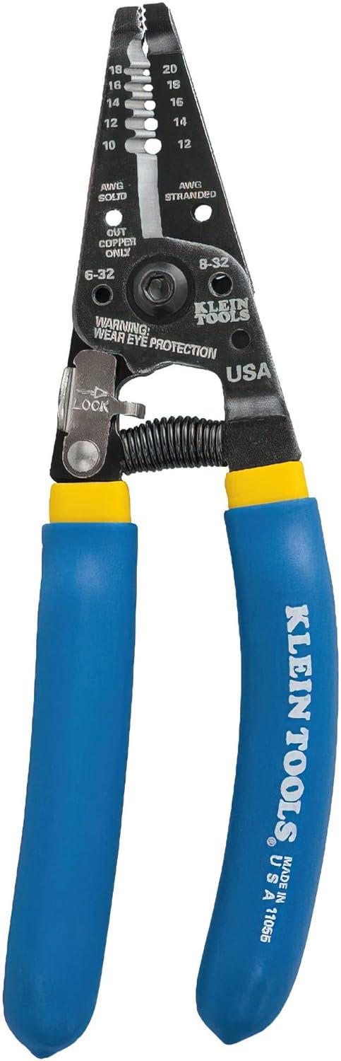 imageKlein Tools 32527 MultiBit Screwdriver  Nut Driver 11in1 with Phillips Slotted Square and Schrader Bits and Nut DriversKit  Stripper