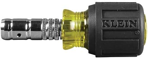 imageKlein Tools 32527 MultiBit Screwdriver  Nut Driver 11in1 with Phillips Slotted Square and Schrader Bits and Nut DriversKit