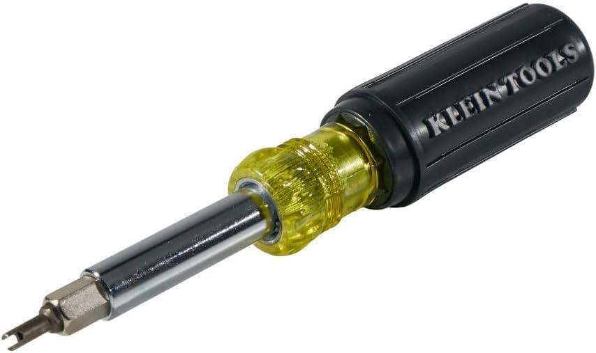 imageKlein Tools 32527 MultiBit Screwdriver  Nut Driver 11in1 with Phillips Slotted Square and Schrader Bits and Nut DriversKit