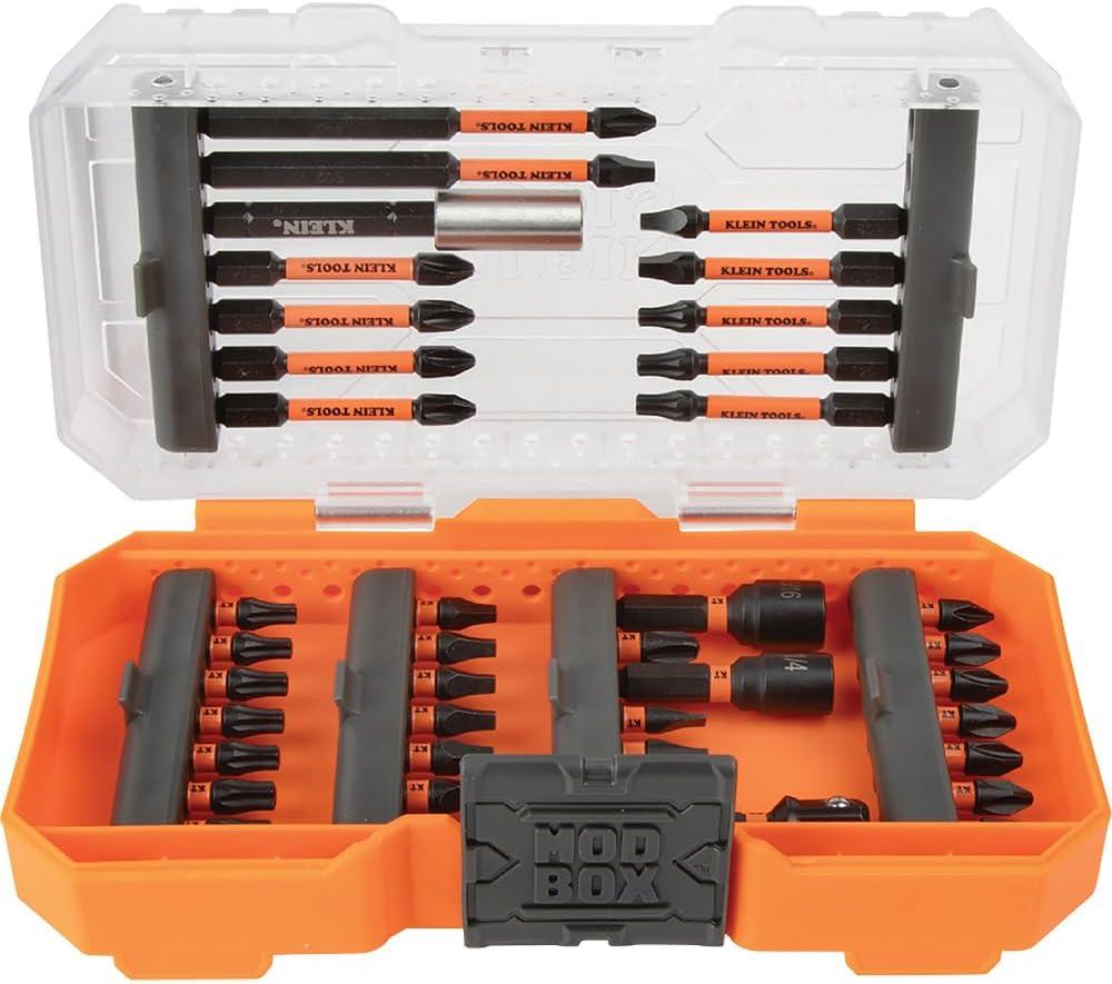 imageKlein Tools 32584INSR Precision 8in1 Screwdriver Set with Case 1000V Rated Insulated Set with Phillips Slotted and Tamperproof TORX Bits8in1