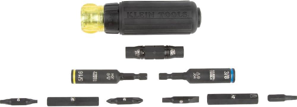 imageKlein Tools 32584INSR Precision 8in1 Screwdriver Set with Case 1000V Rated Insulated Set with Phillips Slotted and Tamperproof TORX Bits8in1