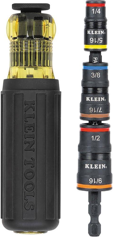 imageKlein Tools 32584INSR Precision 8in1 Screwdriver Set with Case 1000V Rated Insulated Set with Phillips Slotted and Tamperproof TORX Bits8in1
