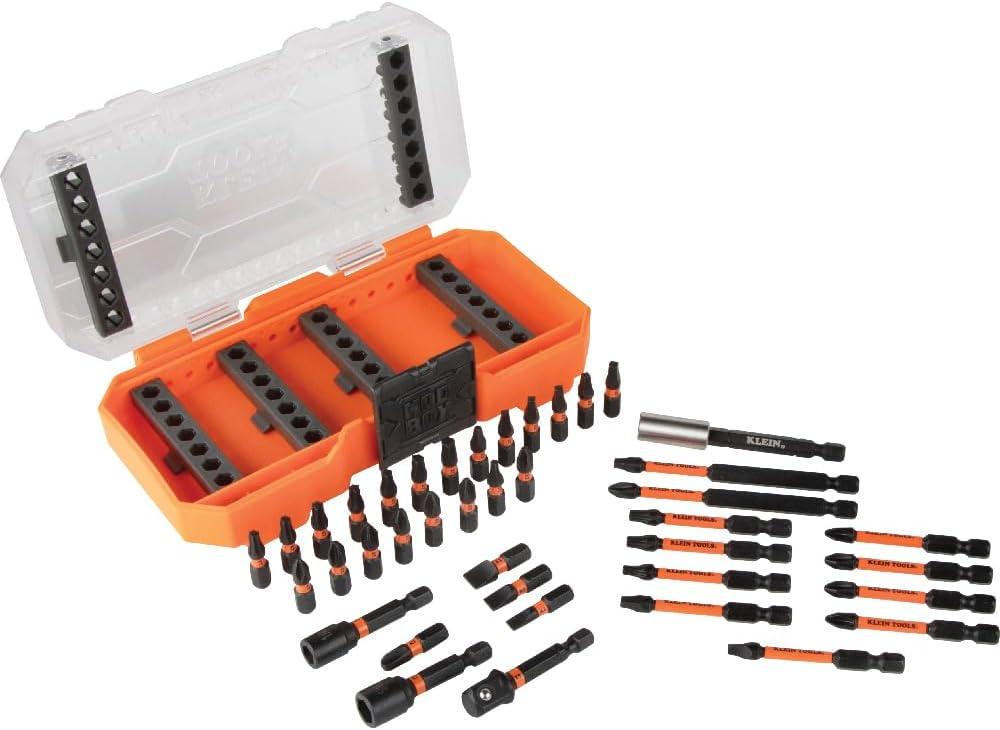 imageKlein Tools 32584INSR Precision 8in1 Screwdriver Set with Case 1000V Rated Insulated Set with Phillips Slotted and Tamperproof TORX Bits8in1