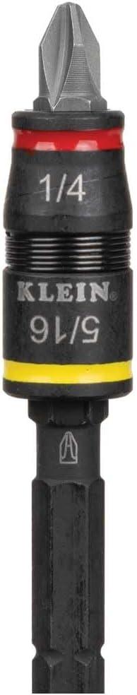 imageKlein Tools 32984 Impact Flip Socket Set with Swivel Adapter 6Piece 25Degree Swivel Head SAE Hex Sizes Nut Driving ImpactRated7in1