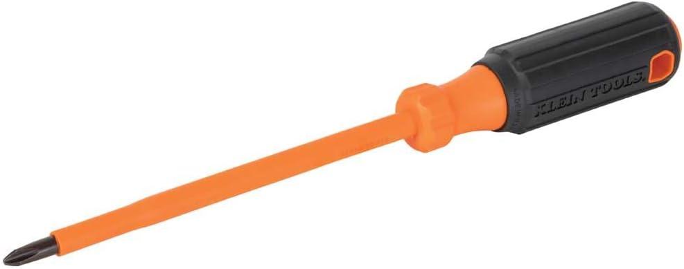 imageKlein Tools 33736INS Insulated Screwdriver Set Made in USA 1000V SlimTip Driver with Phillips Cabinet and Square Bits and a Magnetizer 6PieceOne Size