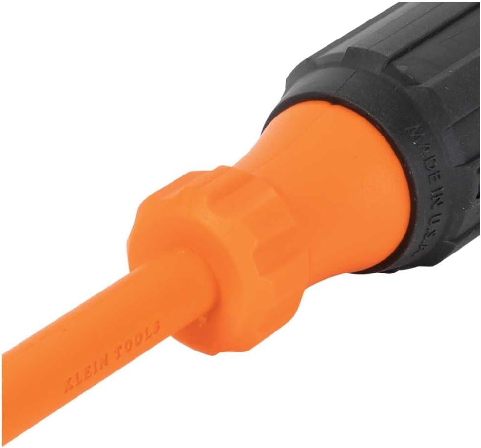 imageKlein Tools 33736INS Insulated Screwdriver Set Made in USA 1000V SlimTip Driver with Phillips Cabinet and Square Bits and a Magnetizer 6PieceOne Size