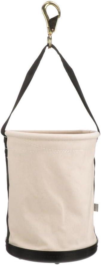 imageKlein Tools 5109SLR Canvas Bucket AllPurpose Tool Bucket with Plastic Bottom with Drain Holes Load Rated Up to 150PoundsBucket