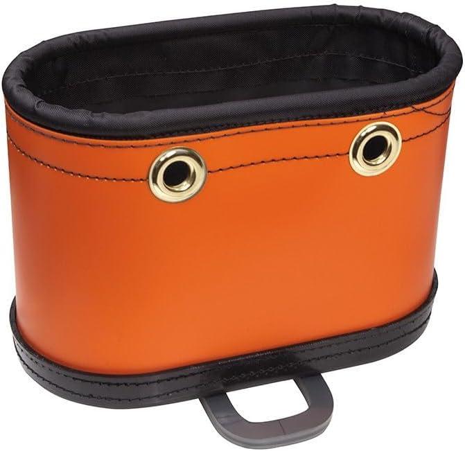 imageKlein Tools 5144BHB Oval HardBody Bucket Tool Organizer with Kickstand Hook Holes NonConductive Plastic Polypropylene Bottom 15PocketOrganizer