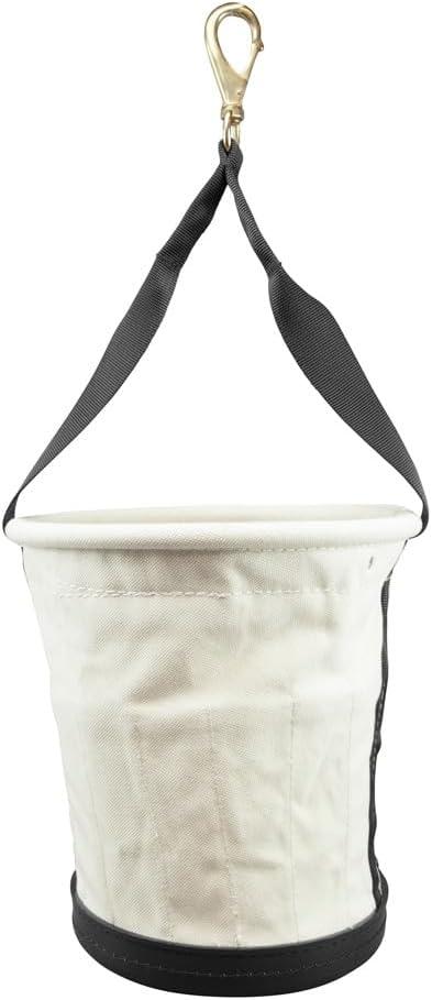 imageKlein Tools 5172PS HeavyDuty TaperedWall Bucket with 15 Inside Pockets No 4 Canvas15Pocket