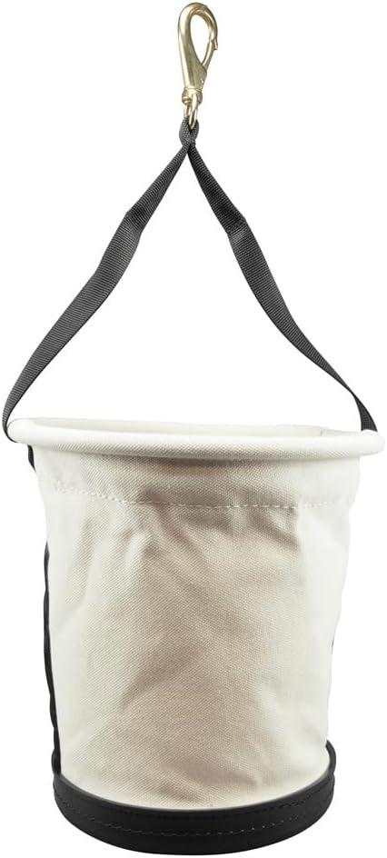 imageKlein Tools 5172PS HeavyDuty TaperedWall Bucket with 15 Inside Pockets No 4 CanvasHeavy Duty