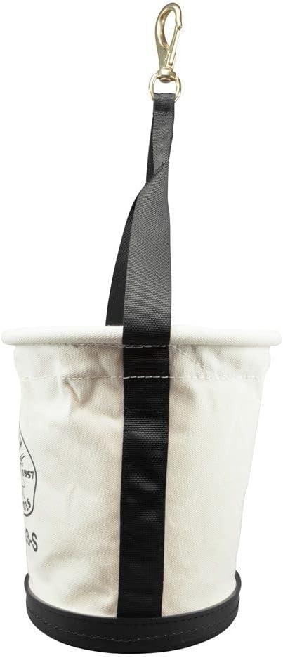 imageKlein Tools 5172PS HeavyDuty TaperedWall Bucket with 15 Inside Pockets No 4 CanvasHeavy Duty