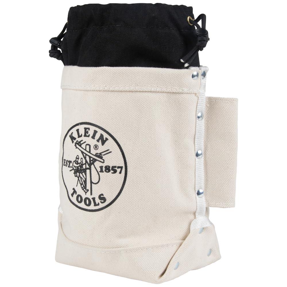 imageKlein Tools 5416TC Tool Bag Top Closing Bolt Bag with 3Inch Drawstring Load Rated with Tunnel Connect 5 x 10 x 9InchExtra Tall