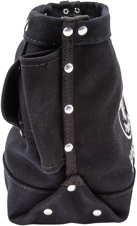 imageKlein Tools 5416TFR Tool Bag Flame Resistant Canvas Bag for Bolt Storage with Double Reinforced Bottom and Tunnel Connect 5 x 10 x 9Inch