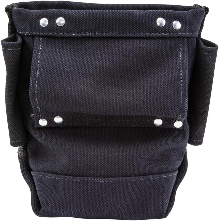 imageKlein Tools 5416TFR Tool Bag Flame Resistant Canvas Bag for Bolt Storage with Double Reinforced Bottom and Tunnel Connect 5 x 10 x 9Inch