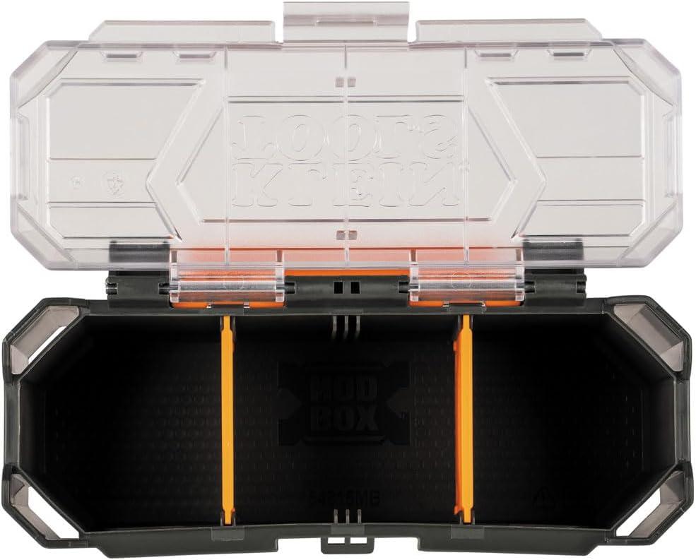 imageKlein Tools 54815MB MODbox Parts Bin Modular Tool Storage System Side Mounting Accessory Easy OneHanded Attachment Clear Lid