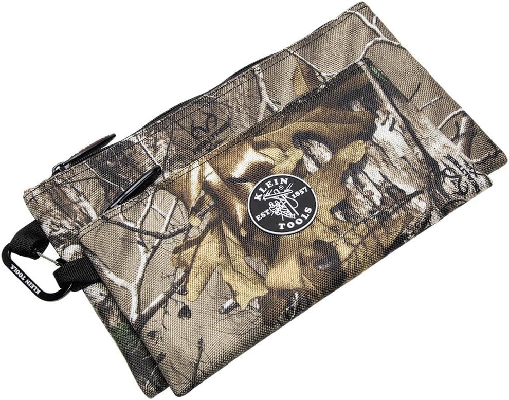 imageKlein Tools 55560 Zipper Bags Camo Bags are 125 and 10Inch 1680d Ballistic Weave Camouflage 2Piece