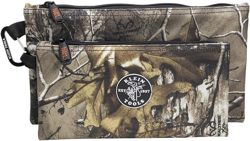 imageKlein Tools 55560 Zipper Bags Camo Bags are 125 and 10Inch 1680d Ballistic Weave Camouflage 2Piece