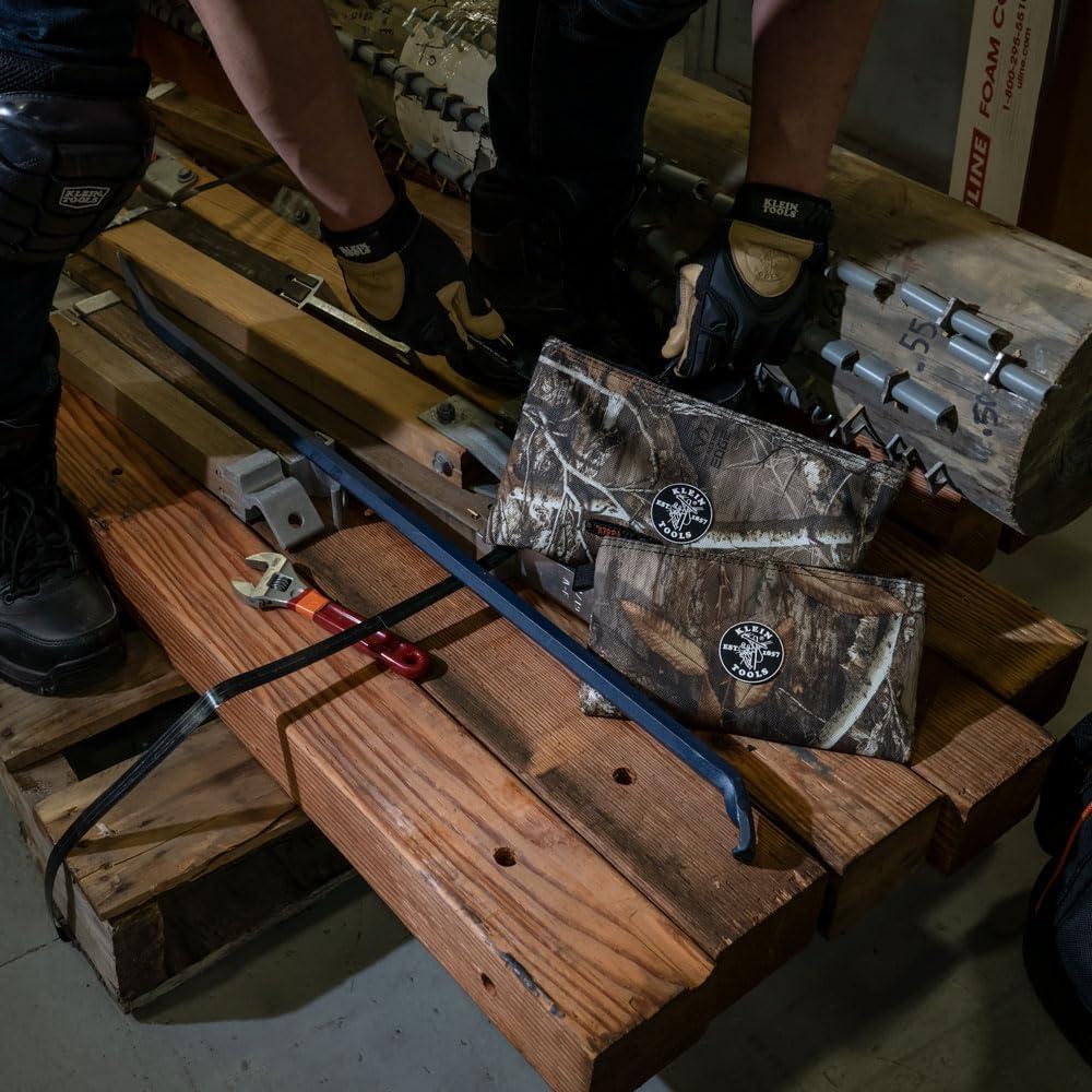 imageKlein Tools 55560 Zipper Bags Camo Bags are 125 and 10Inch 1680d Ballistic Weave Camouflage 2Piece