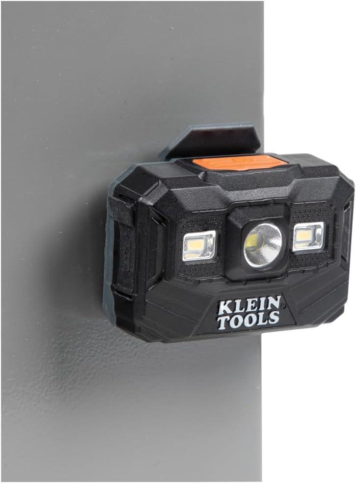 imageKlein Tools 56062 Rechargeable LED Headlamp  Worklight for Klein Hardhats 300 Lumens AllDay Runtime 3 Modes for Work and OutdoorsHeadlamp