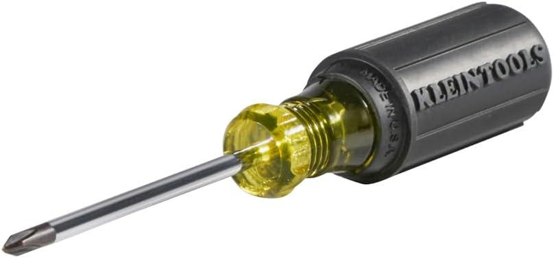 imageKlein Tools 6033 1 Phillips Head Screwdriver Made in USA 3Inch Round Shank and Cushion Grip Handle