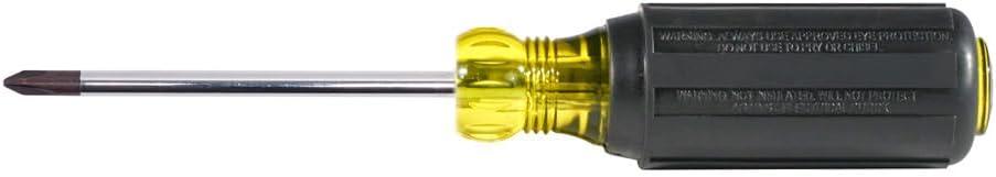 imageKlein Tools 6033 1 Phillips Head Screwdriver Made in USA 3Inch Round Shank and Cushion Grip Handle