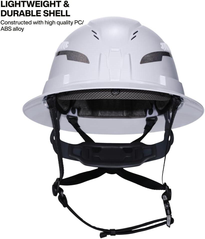 imageKlein Tools 60401T2 Type 2 Hard Hat Vented Full Brim Class C 6Point Suspension with Accessory Mounts and Washable PaddingHard Hat