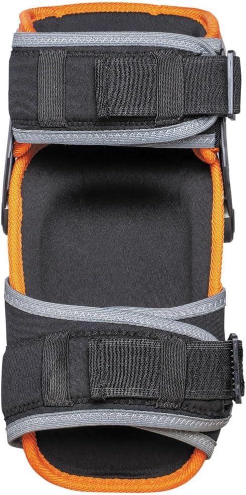 imageKlein Tools 60491 Hinged Knee Pads Heavy Duty Gel Foam Protective Knee Pads with QuickFasten Buckle and Thigh Strap Black