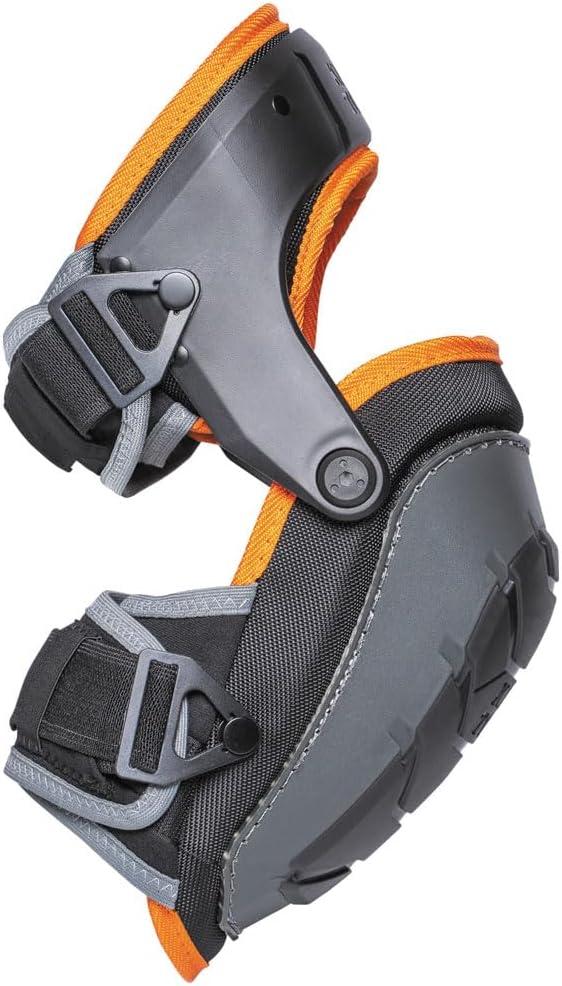 imageKlein Tools 60491 Hinged Knee Pads Heavy Duty Gel Foam Protective Knee Pads with QuickFasten Buckle and Thigh Strap Black
