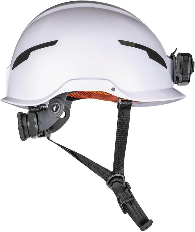imageKlein Tools 60564 Safety Helmet Type2 Safety Helmet 20kV Protection NonVented Class E WhiteHelmet w  Light
