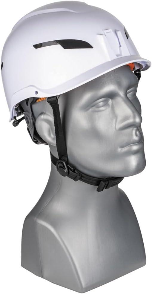 imageKlein Tools 60564 Safety Helmet Type2 Safety Helmet 20kV Protection NonVented Class E WhiteSafety Helmet