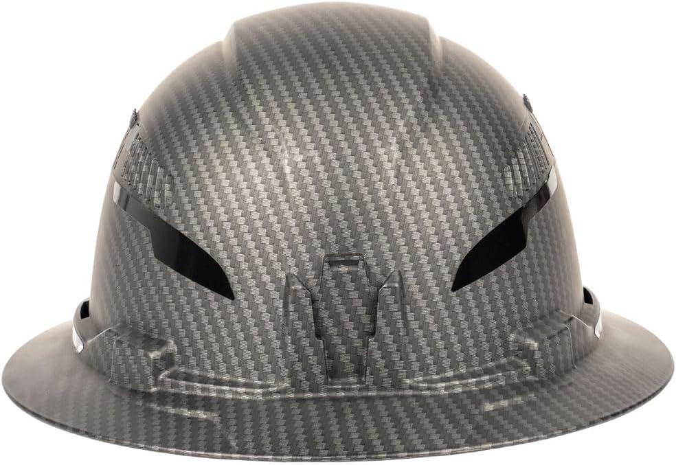 imageKlein Tools 60626 Hard Hat Vented Full Brim Premium KARBN Design Type 1 Class C Hard Hat 4Point Ratchet Suspension