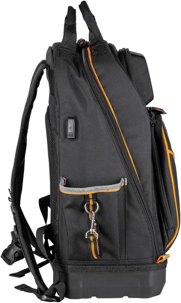 imageKlein Tools 62800BP Backpack Tool Bag Tradesman Pro ExtraLarge 40Pocket Electrician Jobsite Backpack with Molded Bottom Charging PortFullsize
