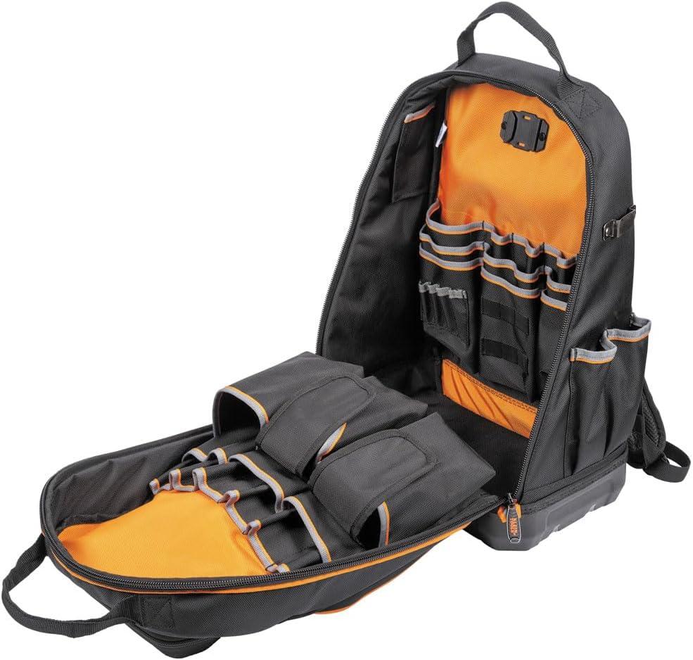 imageKlein Tools 62800BP Backpack Tool Bag Tradesman Pro ExtraLarge 40Pocket Electrician Jobsite Backpack with Molded Bottom Charging PortFullsize