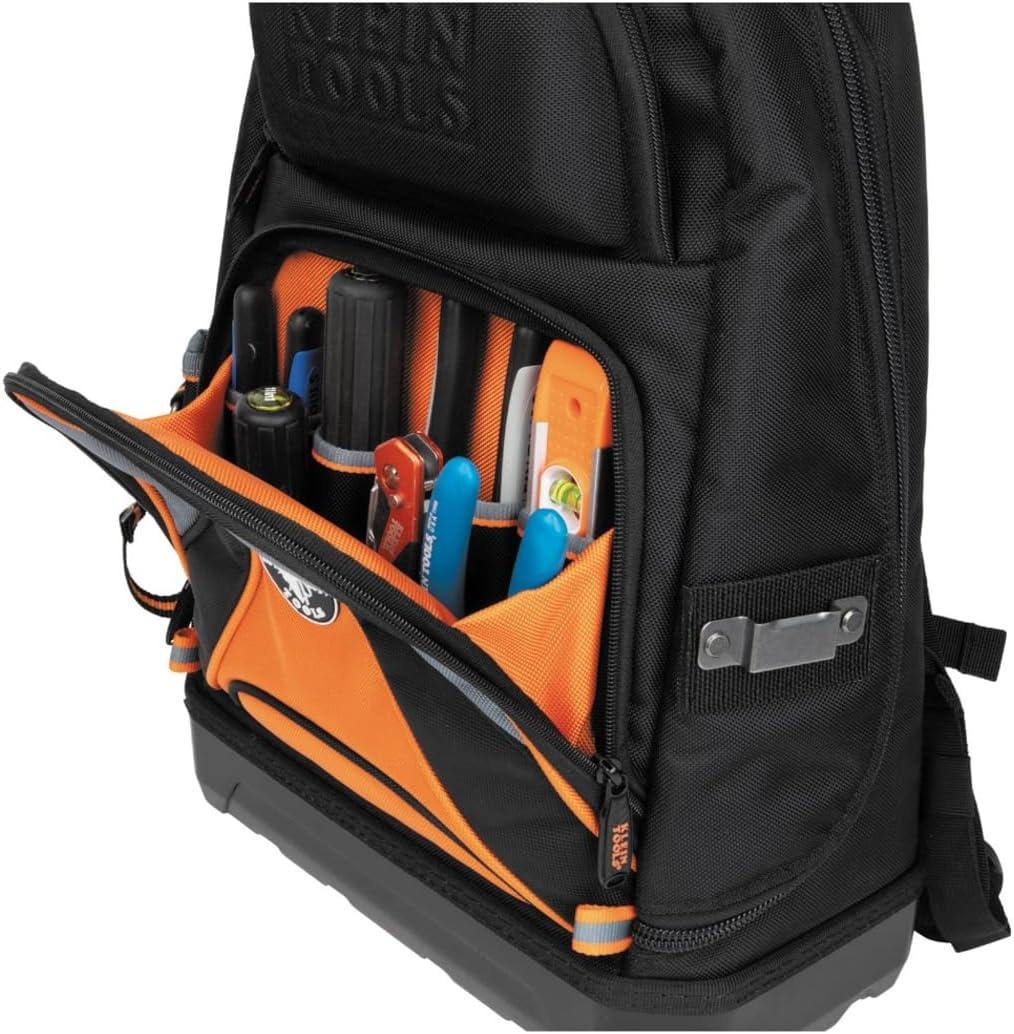 imageKlein Tools 62800BP Backpack Tool Bag Tradesman Pro ExtraLarge 40Pocket Electrician Jobsite Backpack with Molded Bottom Charging PortLow Profile