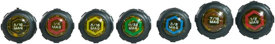 imageKlein Tools 631 Tool Set Made in USA Nut Driver Set wHex Nut Sizes 316 14 516 1132 38 716 and 12Inch on 3Inch Full Hollow Shaft 7PieceMagnetic
