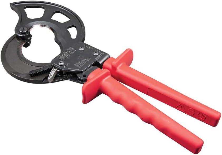 imageKlein Tools 63711 Wire Cable Cutter with Open Front Loading Jaws Cuts 600 MCM Copper 750 MCM Aluminum1000 MCM CopperAluminum