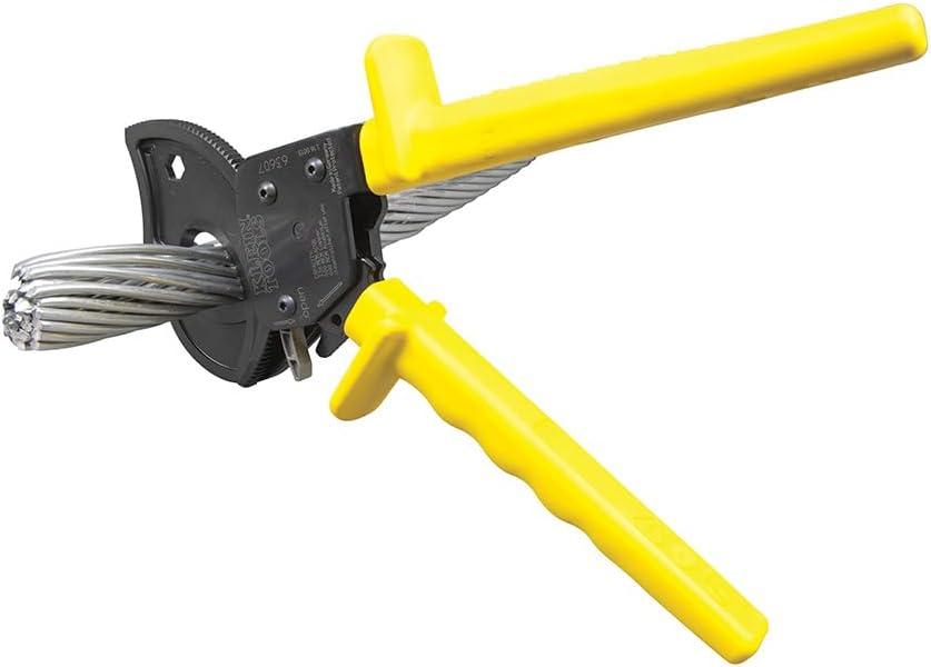 imageKlein Tools 63711 Wire Cable Cutter with Open Front Loading Jaws Cuts 600 MCM Copper 750 MCM Aluminum400 MCM Copper600 MCM Aluminum336 MCM ACSR