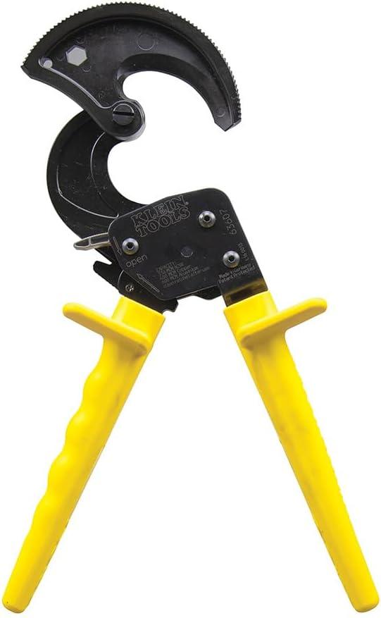 imageKlein Tools 63711 Wire Cable Cutter with Open Front Loading Jaws Cuts 600 MCM Copper 750 MCM Aluminum400 MCM Copper600 MCM Aluminum336 MCM ACSR