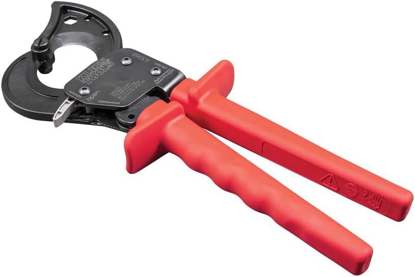 imageKlein Tools 63711 Wire Cable Cutter with Open Front Loading Jaws Cuts 600 MCM Copper 750 MCM Aluminum600 MCM Copper750MCM Aluminum