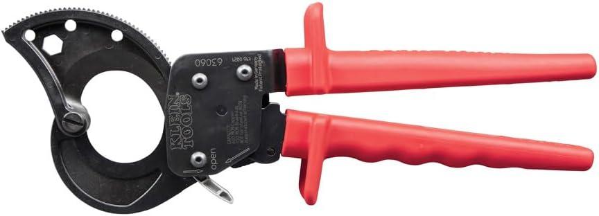 imageKlein Tools 63711 Wire Cable Cutter with Open Front Loading Jaws Cuts 600 MCM Copper 750 MCM Aluminum600 MCM Copper750MCM Aluminum